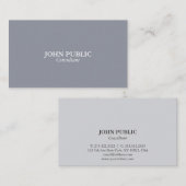 モダンプロフェッショナルグエレガントレーコンサルタント 名刺 (正面/裏面)