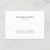 モダンプロフェッショナルグエレガントレーシンプルデザイン 名刺 (裏面)