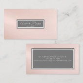 モダンプロフェッショナルグスタイリッシュレーフレーム 名刺 (正面/裏面)