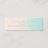 モダンプロフェッショナルグラデーションロータス スキニー名刺 (裏面)