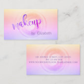 モダンプロフェッショナルグラデーション、メイクアップアーティスト 名刺 (正面/裏面)