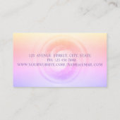 モダンプロフェッショナルグラデーション、メイクアップアーティスト 名刺 (裏面)