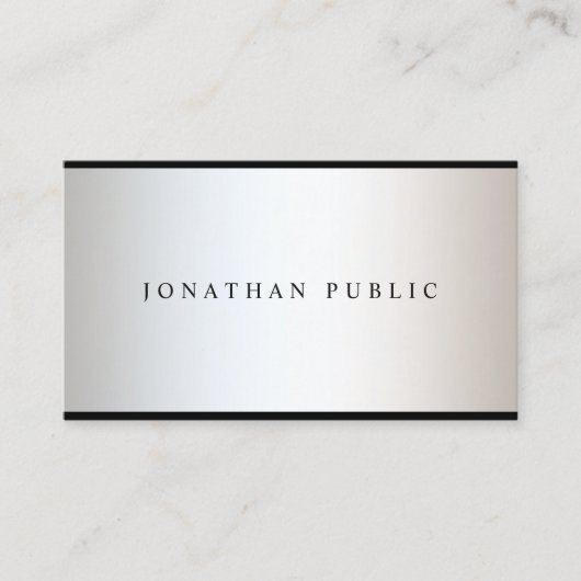 モダンプロフェッショナルグラマエレガントラスデザイン 名刺 (正面)