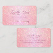 モダンプロフェッショナルグリッター化粧ロイヤリティカード ロイヤリティカード (正面/裏面)