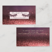 モダンプロフェッショナルグリッター《写真》ぼけ味ラフェイクッシュ 名刺 (正面/裏面)