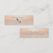 モダンプロフェッショナルグリッター《写真》ぼけ味、ハイヒール スキニー名刺 (正面/裏面)