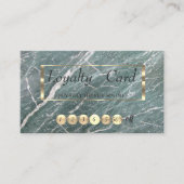 モダンプロフェッショナルグリーンマーブルロイヤリティカード ロイヤリティカード (正面)