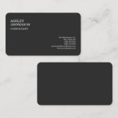 モダンプロフェッショナルグレイトレンディーミニマルエレガントリスト 名刺 (正面/裏面)
