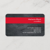 モダンプロフェッショナルグレーレッドスタイリッシュトレンディー 名刺 (正面)