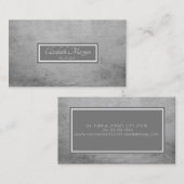 モダンプロフェッショナルグレー、フレーム 名刺 (正面/裏面)