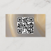 モダンプロフェッショナルコンテンポラリー写真QRオーバーレイ 名刺 (裏面)
