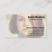 モダンプロフェッショナルコンテンポラリー写真QRオーバーレイ 名刺 (正面)