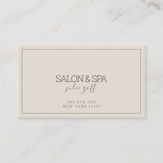 モダンプロフェッショナルサロンスパ 名刺 (正面)