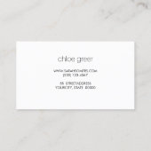 モダンプロフェッショナルシルバーライトブルー 名刺 (裏面)