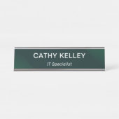 モダンプロフェッショナルシンプルの役職 デスクネームプレート (正面)