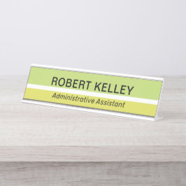 モダンプロフェッショナルシンプルの役職 デスクネームプレート