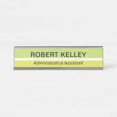 モダンプロフェッショナルシンプルの役職 デスクネームプレート (正面)