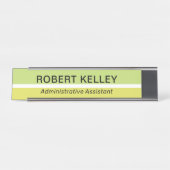 モダンプロフェッショナルシンプルの役職 デスクネームプレート (正面)