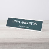 モダンプロフェッショナルシンプルの役職 デスクネームプレート (正面)