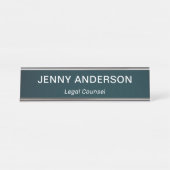 モダンプロフェッショナルシンプルの役職 デスクネームプレート (正面)