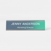 モダンプロフェッショナルシンプルの役職 デスクネームプレート (正面)