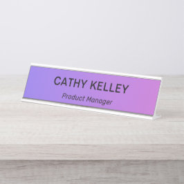 モダンプロフェッショナルシンプルの役職 デスクネームプレート