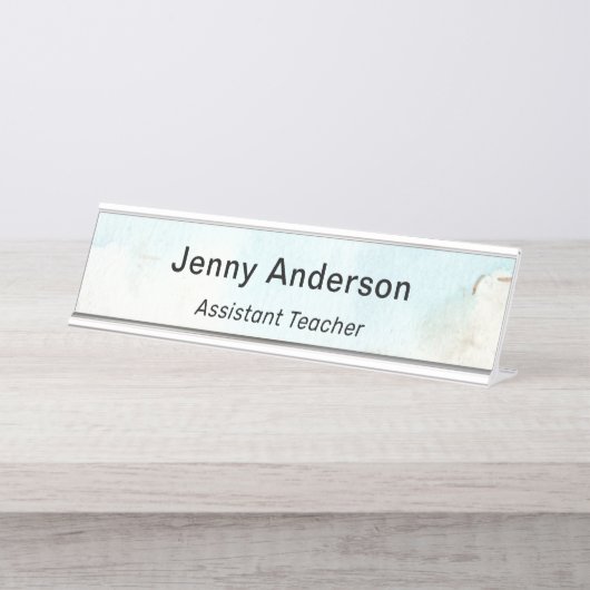 モダンプロフェッショナルシンプルの役職 デスクネームプレート (正面)