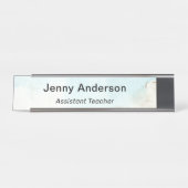 モダンプロフェッショナルシンプルの役職 デスクネームプレート (正面)