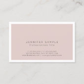 モダンプロフェッショナルシンプルシックプレーンエレガント 名刺 (裏面)