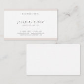 モダンプロフェッショナルシンプルテンプレートエレガントトレンディー 名刺 (正面/裏面)