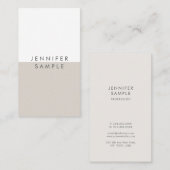 モダンプロフェッショナルシンプルテンプレートエレガント 名刺 (正面/裏面)