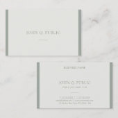 モダンプロフェッショナルシンプルデザイングリーンテンプレート 名刺 (正面/裏面)