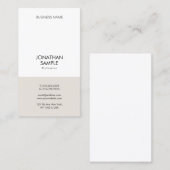 モダンプロフェッショナルシンプルデザイン垂直平面 名刺 (正面/裏面)