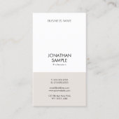 モダンプロフェッショナルシンプルデザイン垂直平面 名刺 (正面)