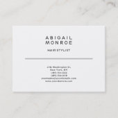 モダンプロフェッショナルシンプルプレインホワイトテンプレート 名刺 (正面)