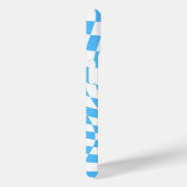 モダンプロフェッショナルシ市松模様にッ淡い色のルブルーカスタム Case-Mate iPhoneケース (裏面 / 右)