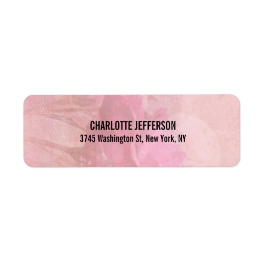 モダンプロフェッショナルスタイリッシュトレンディーピンクローズ ラベル (正面)