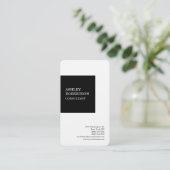 モダンプロフェッショナルスタイリッシュトレンディーミニマル 名刺 (スタンド正面)