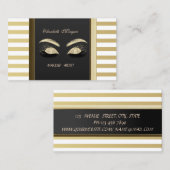 モダンプロフェッショナルストライプの-グリッターの点滅 名刺 (正面/裏面)