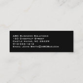 モダンプロフェッショナルスリム名刺 スキニー名刺 (裏面)