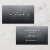 モダンプロフェッショナルダシンプルークチャコグラデーションール 名刺 (正面/裏面)