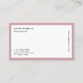 モダンプロフェッショナルチッエレガントクデザイン 名刺 (裏面)