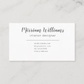 モダンプロフェッショナルティール（緑がかった色）水色 名刺 (裏面)