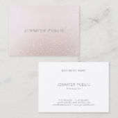 モダンプロフェッショナルテンプレート高度トレンディー 名刺 (正面/裏面)