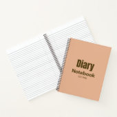 モダンプロフェッショナルデザインかわいいピンクの日記シック ノートブック (内部)