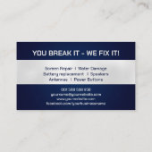 モダンプロフェッショナルデバイスの修復 名刺 (裏面)