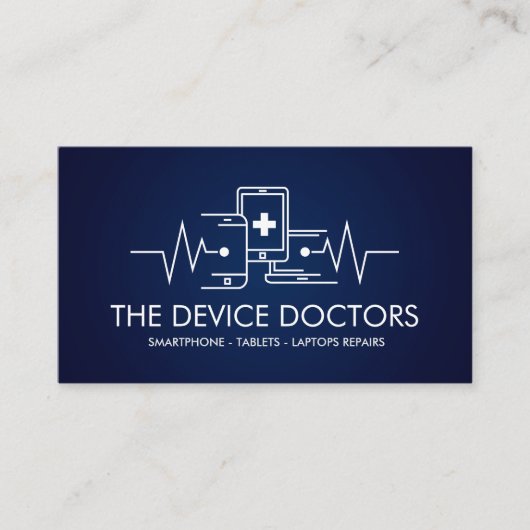 モダンプロフェッショナルデバイスの修復 名刺 (正面)