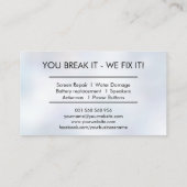 モダンプロフェッショナルデバイスの修復 名刺 (裏面)