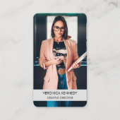 モダンプロフェッショナルトレンディービジネスフォト  名刺 (正面)