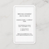 モダンプロフェッショナルトレンディービジネスフォト 名刺 (裏面)